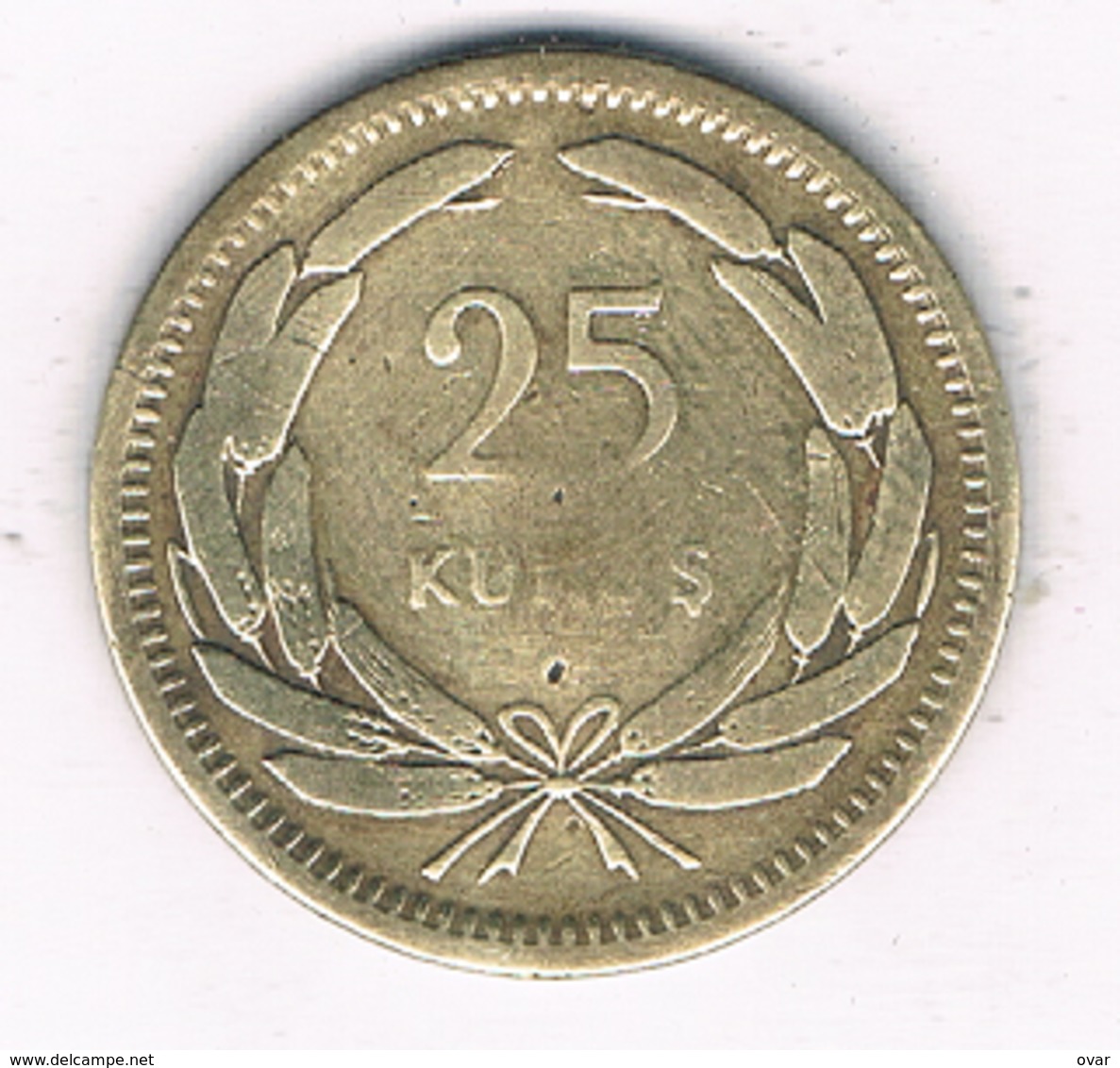 25 KURUS 1956 TURKIJE /7278/ - Turquie