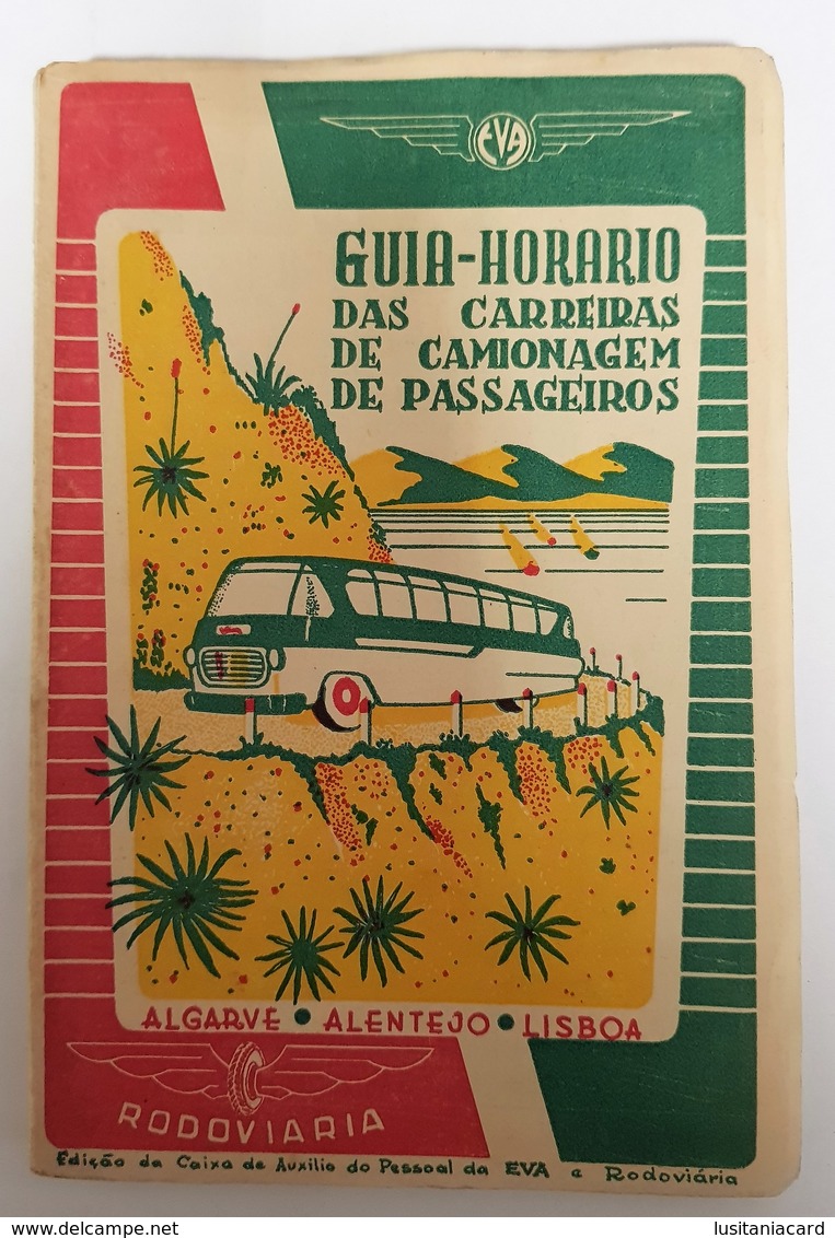 ALGARVE / ALENTEJO - GUIA TURISTICO-«Guia Honorario Das Carreiras De Camionagem De Passageiros - Livres Anciens