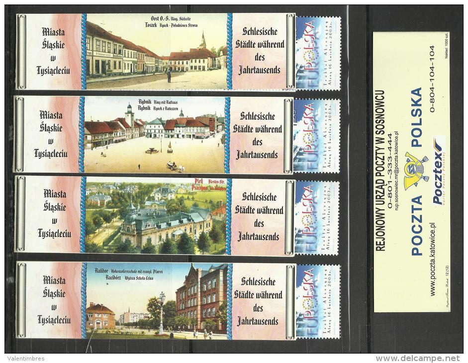 Carnet Booklet Markenheftchen Pologne Polen Poland 213  12  Carnets Différents  Villes Allemandes Cédées Slask - Booklets