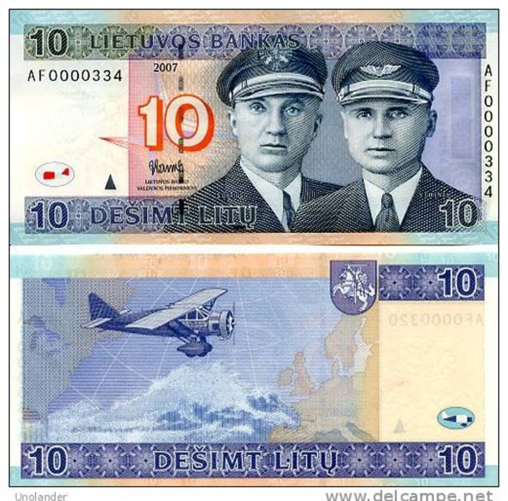 LITHUANIA 10 Litu 2007 P 68 UNC - Lituanie