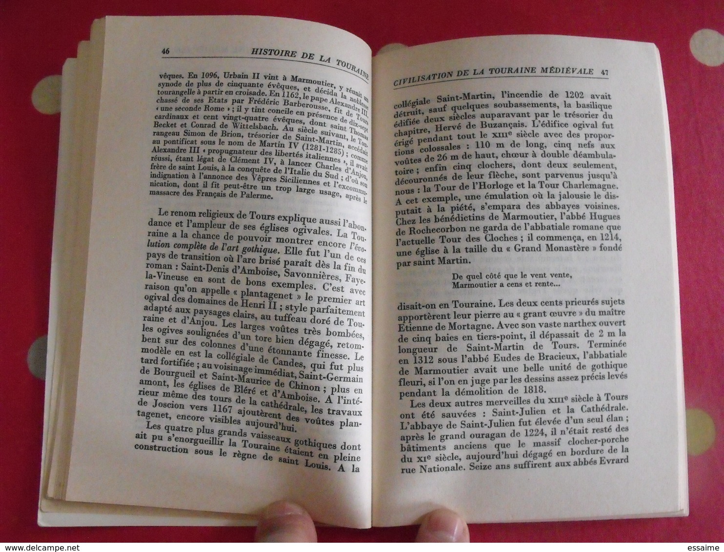 Histoire De La Touraine. Pierre Leveel. PUF, Que Sais-je ? N° 688. 1967 - Franche-Comté