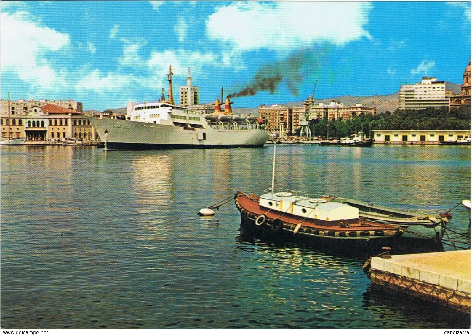 Passenger Ship Ferry Antonio Lazaro In Malaga. Compañia Trasmediterranea. - Transbordadores