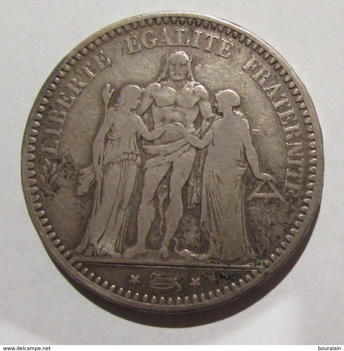 PIECE Argent 5 F Hercule 1873 A - Autres & Non Classés