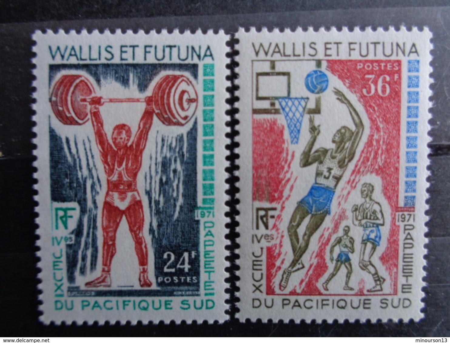 WALLIS & FUTUNA 1971 Y&T N° 178 & 179 ** - 4e JEUX DU PACIFIQUE SUD A PAPEETE - Neufs