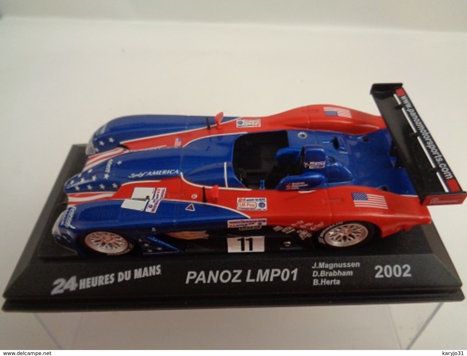 PANOZ LMP-01 Evo . 24 H Du Mans 2002 .# 11  J.Magnussen,D.Brabham,B.Herta   1/43 -Altaya - Autres & Non Classés