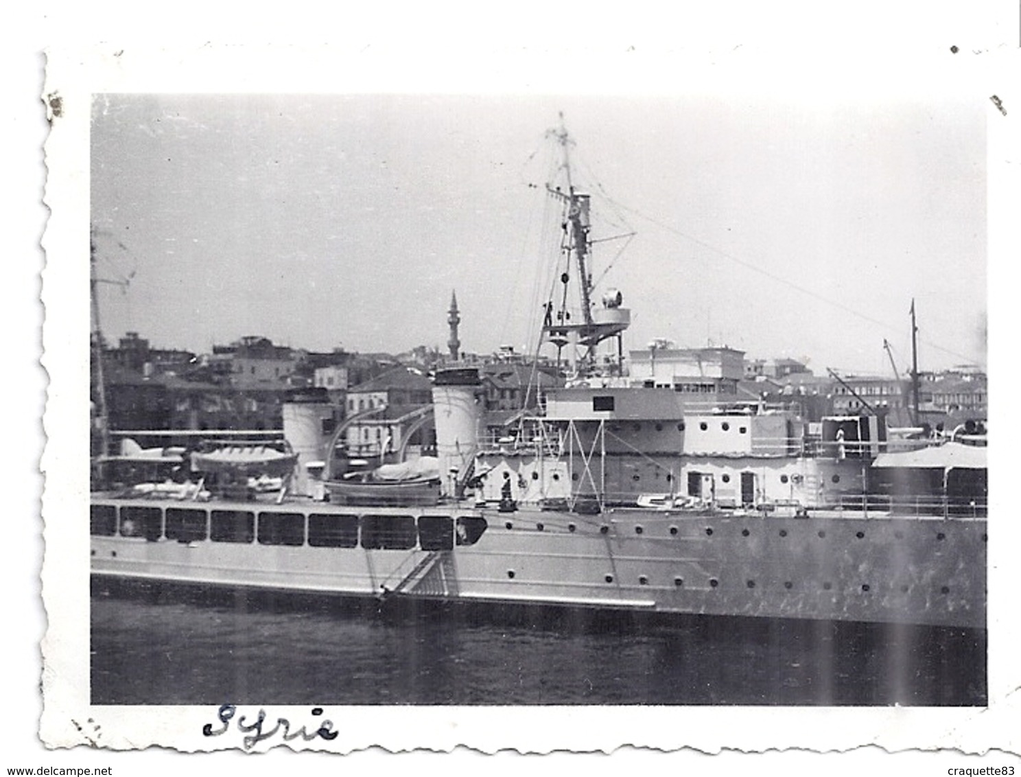 "VUE PRISE DU THEOPHILE GAUTIER AU DEPART DE BEYROUTH  JUIN1938" - Bateaux