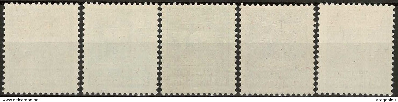 1935 Série Caritas 5 Timbres (1,75Fr.manque)  Neuf Sans Charnière: Michel 284-288 (2scans) - Neufs