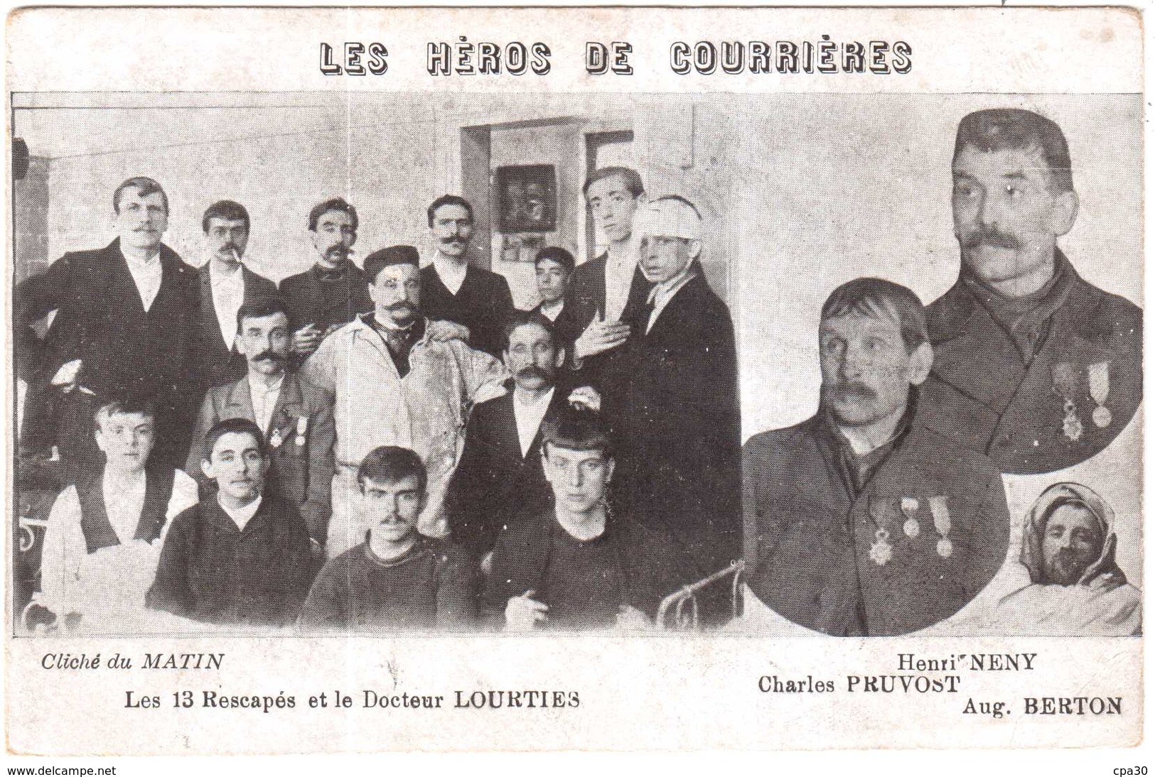 CPA PAS-de-CALAIS.LES HEROS DE COURRIERES. - Autres & Non Classés