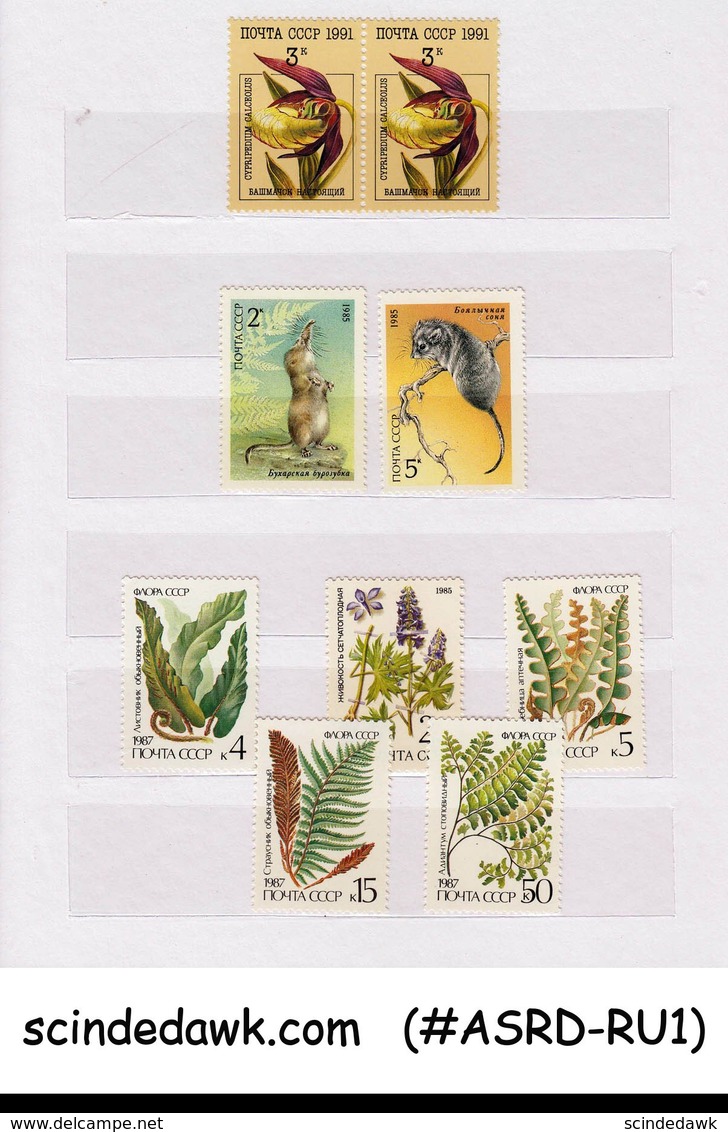 COLLECTION OF VERY NICE RUSSIA STAMPS IN SMALL STOCK BOOK