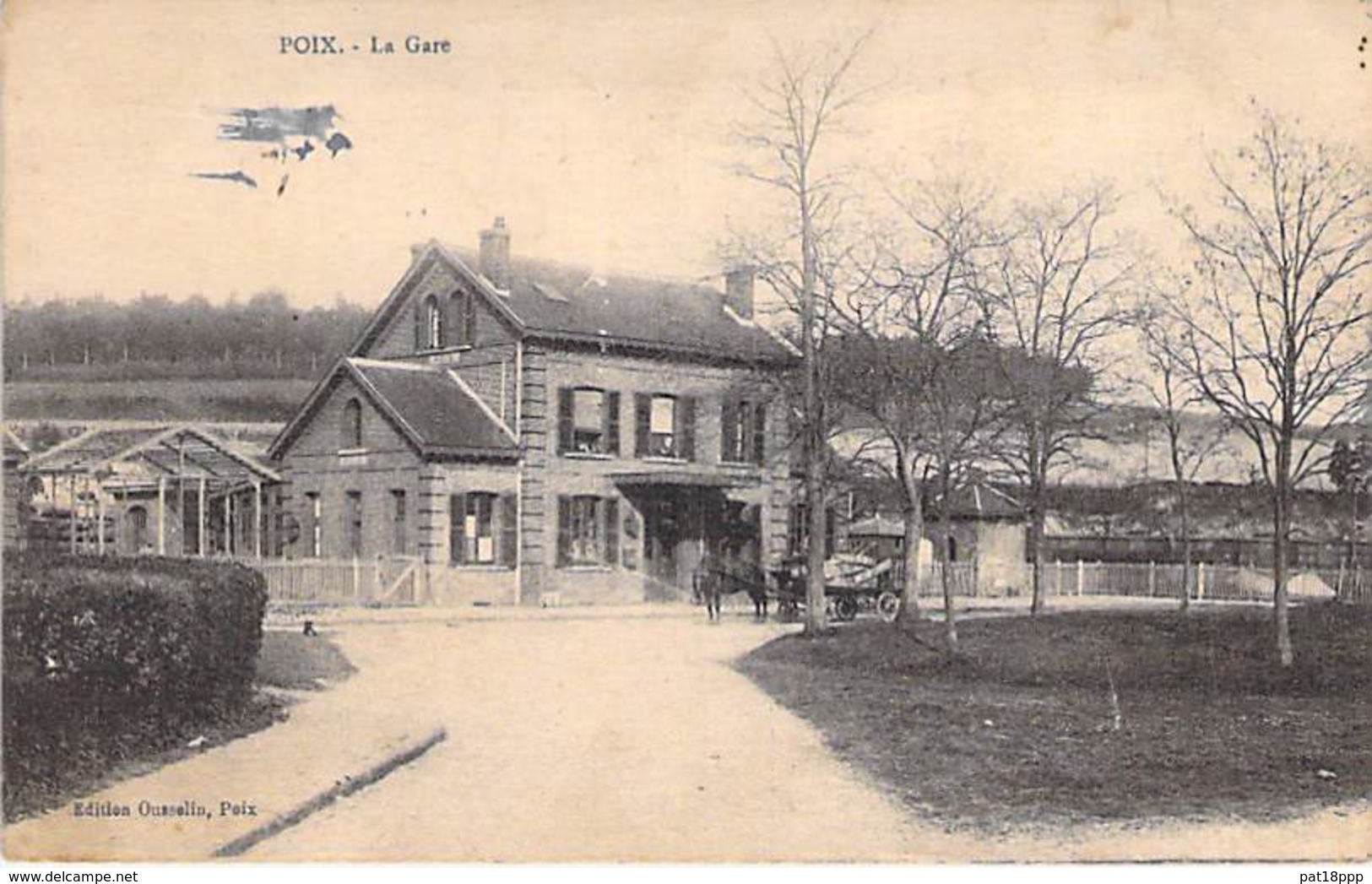 80 - POIX De PICARDIE : La Gare - CPA - Somme - Poix-de-Picardie