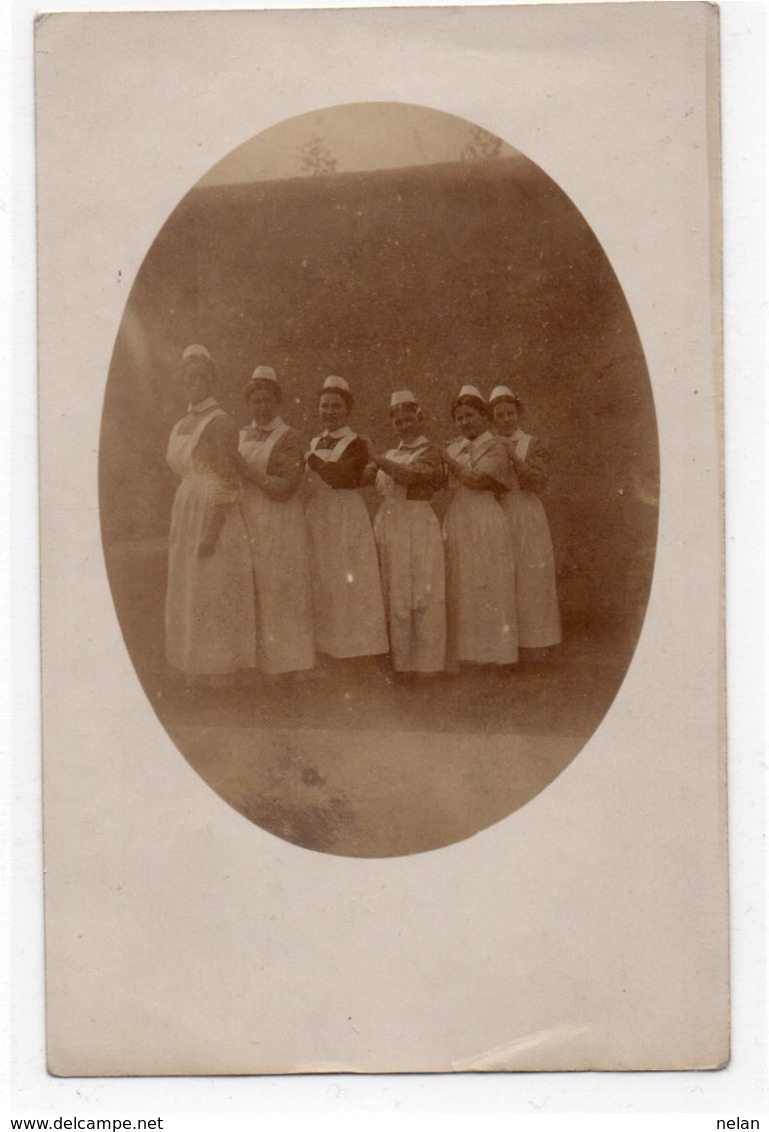 CARTOLINA FOTOGRAFICA-GRUPPO SUORE CROCE ROSSA-1915 - Croce Rossa