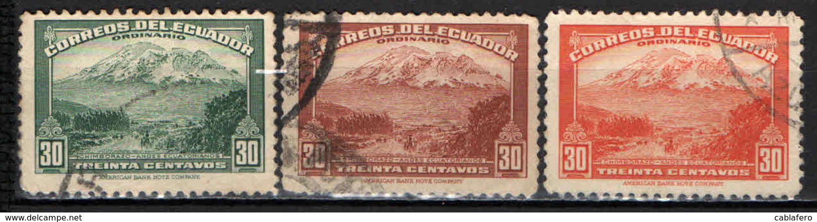 ECUADOR - 1942 - MONTE CHIMBORAZO - USATI - Ecuador