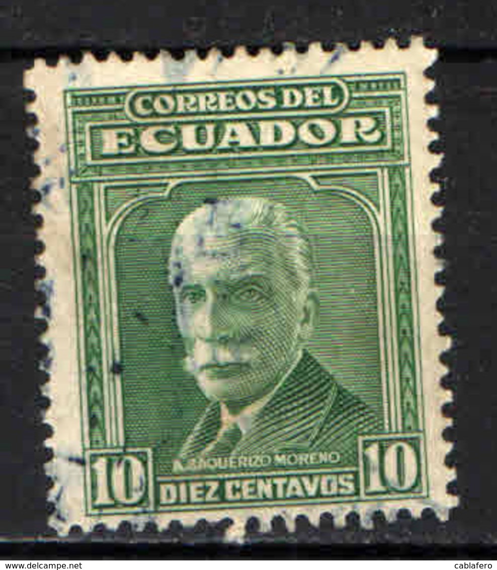 ECUADOR - 1942 - ALFREDO BAQUERIZO MORENO - USATO - Ecuador