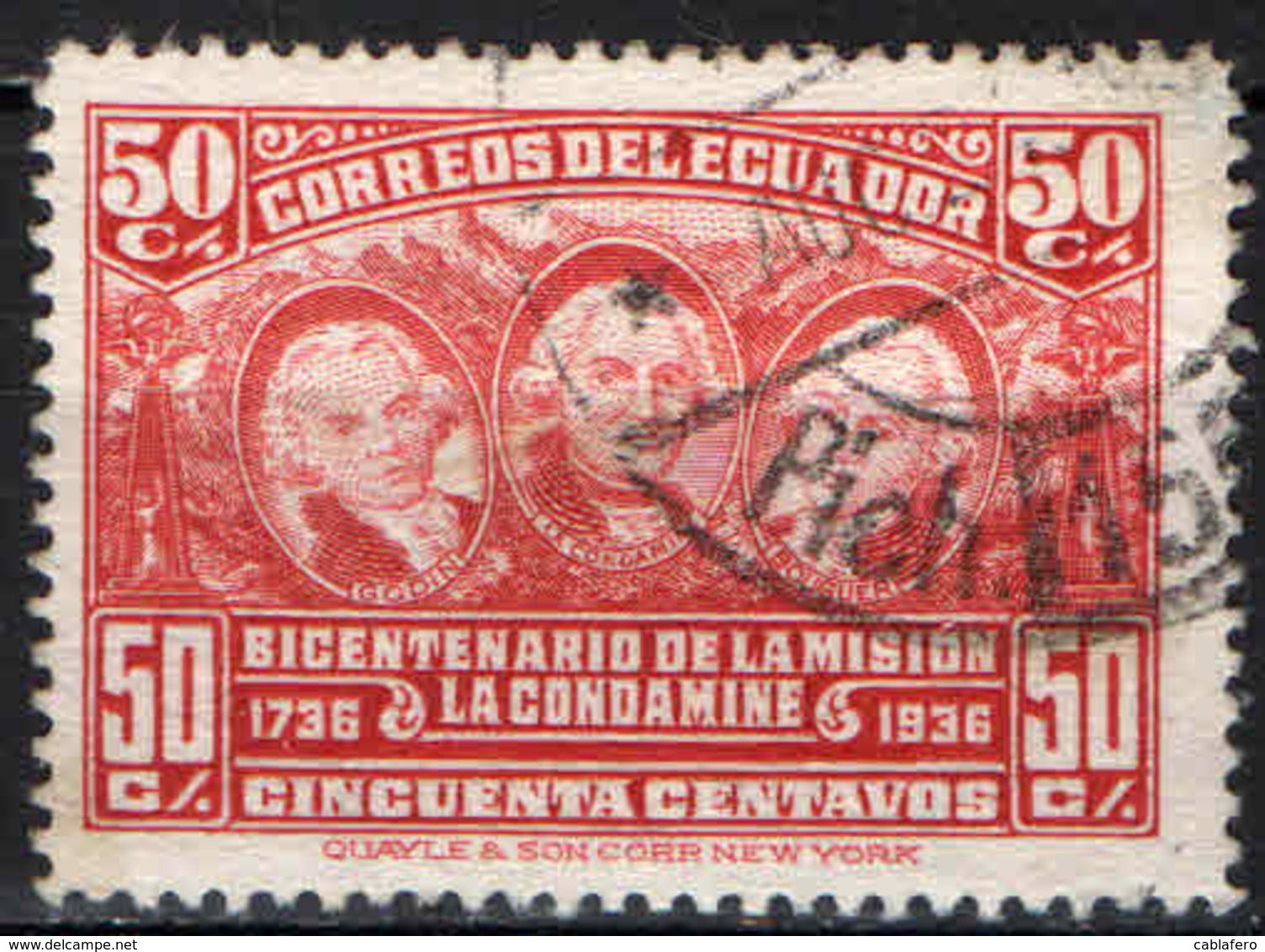 ECUADOR - 1936 - Bicentenary Of Geodesical Mission To Quito - USATO - Ecuador