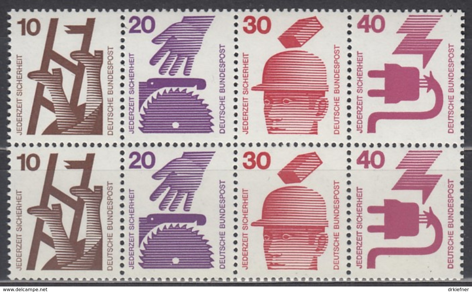 BRD  Heftchenblatt 23, Postfrisch **, Unfallverhütung 1972 - Sonstige & Ohne Zuordnung