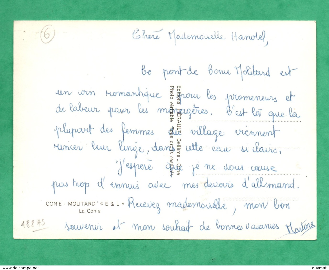 28 Eure Et Loir Conie Molitard La Conie Pont Et Lavoir Format 10,5cm X 14,9cm - Autres & Non Classés