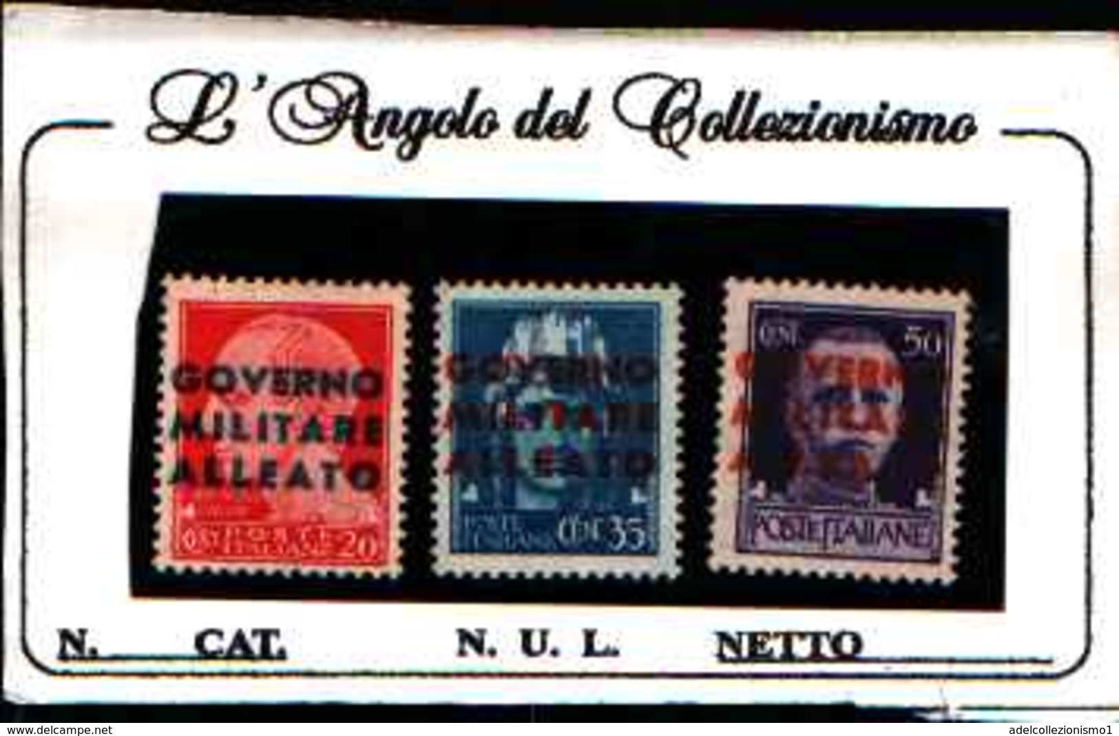 73136) ITALIA-  Governo Alleato, Emissione Di Napoli Data Di Emissione: 10 Dicembre 1943-MNH** - Neufs