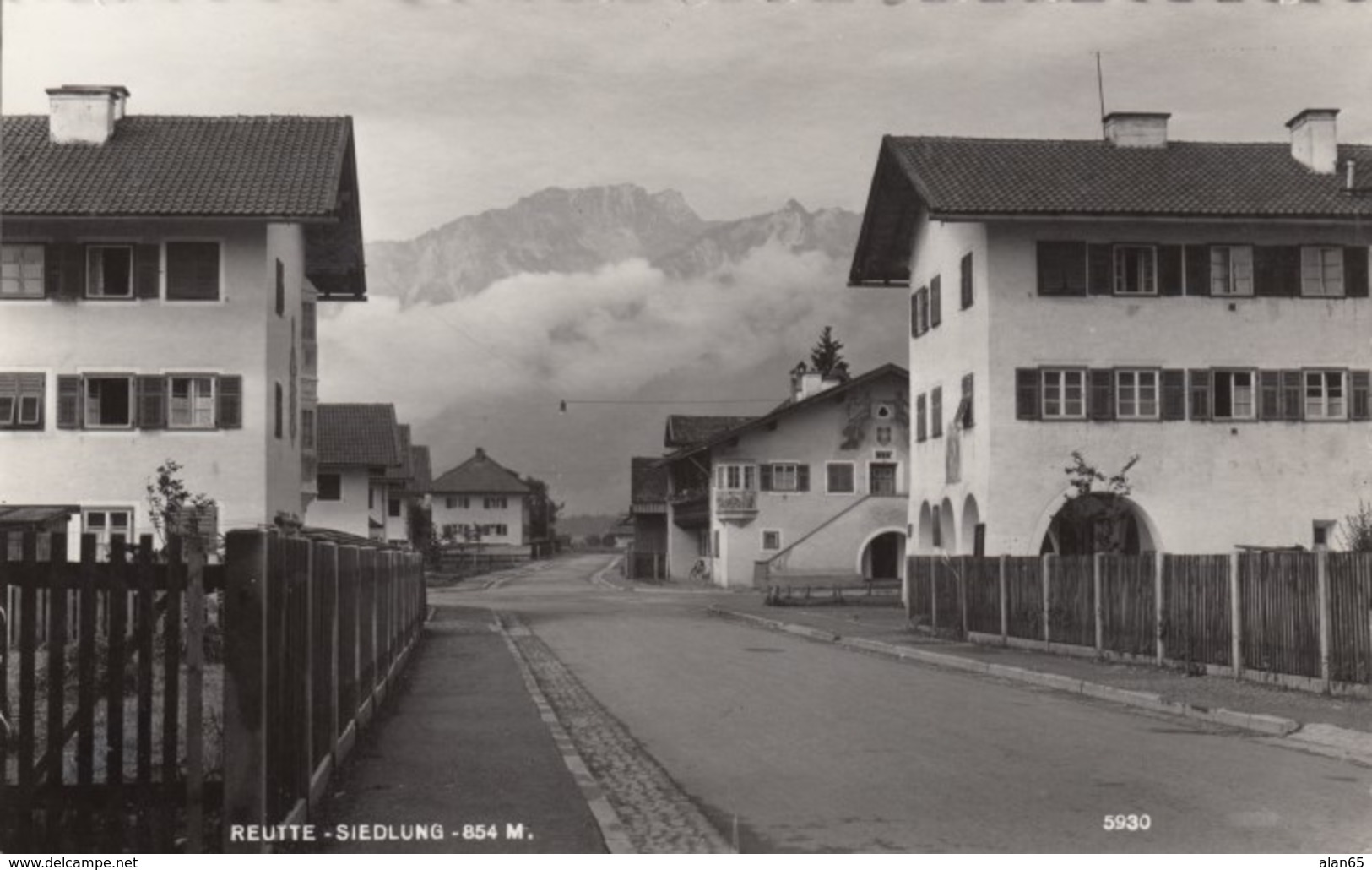 Reutte (Tirol) Austria, Siedlung Street Scene, C1950s Vintage Real Photo Postcard - Reutte