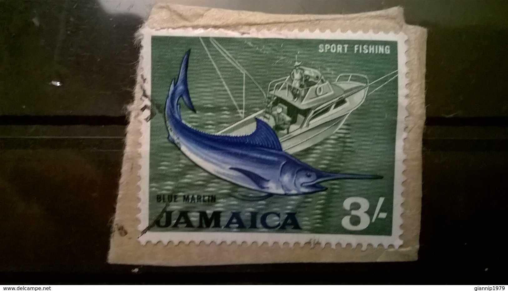 FRANCOBOLLI STAMPS GIAMAICA JAMAICA 1964 LOCAL MOTIFS  SU FRAMMENTO FRANGMENT - Giamaica (1962-...)
