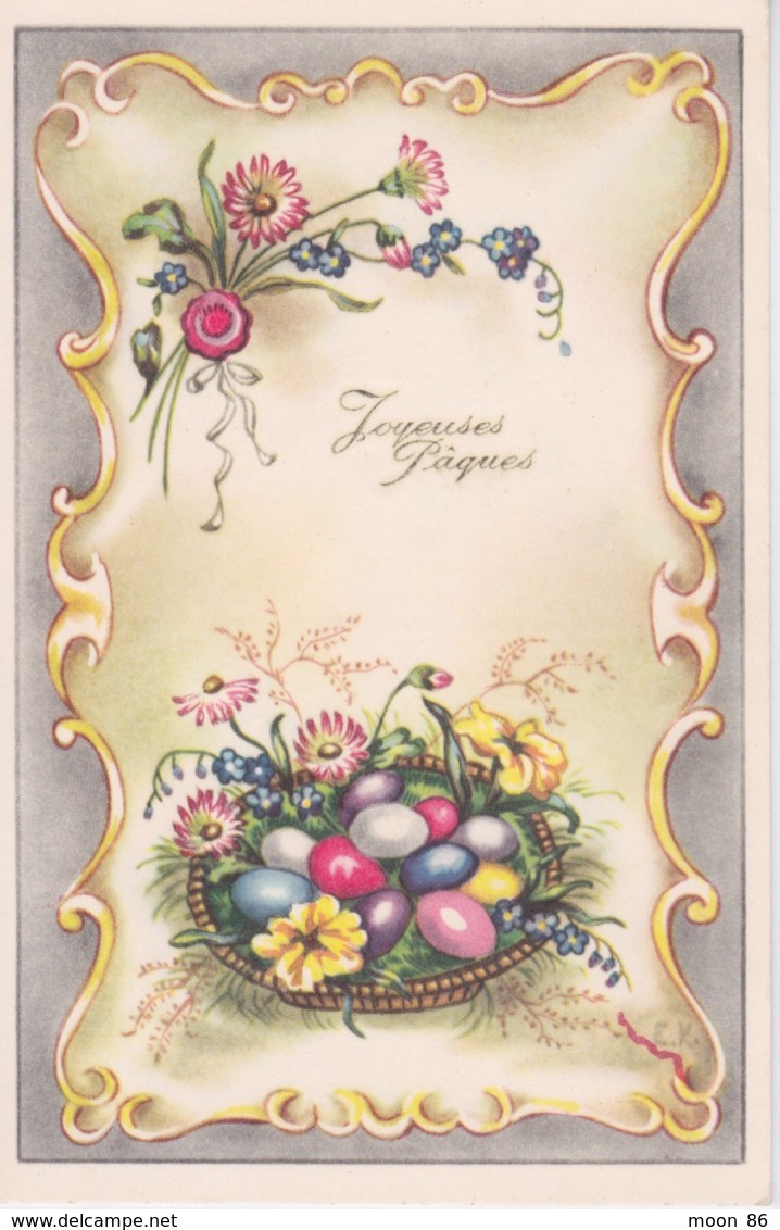 CPA - THEME JOYEUSES PAQUES - OEUFS - Easter