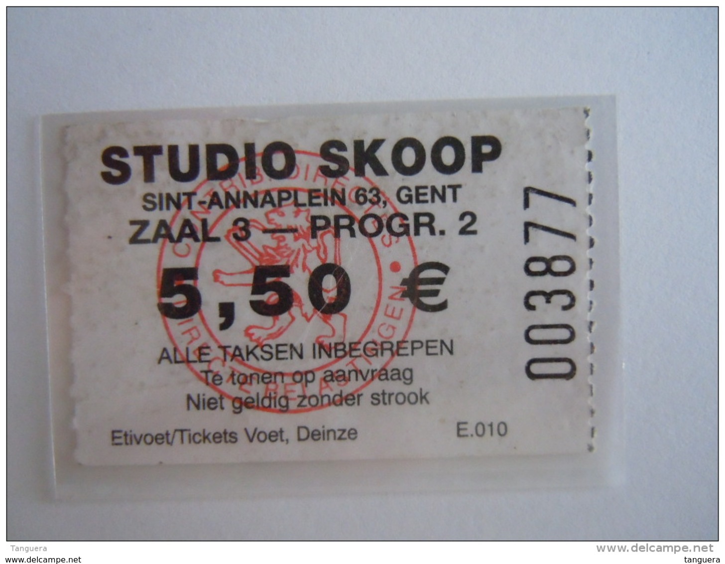 Ticket Gent Gand Cinema STUDIO SKOOP - Tickets - Vouchers