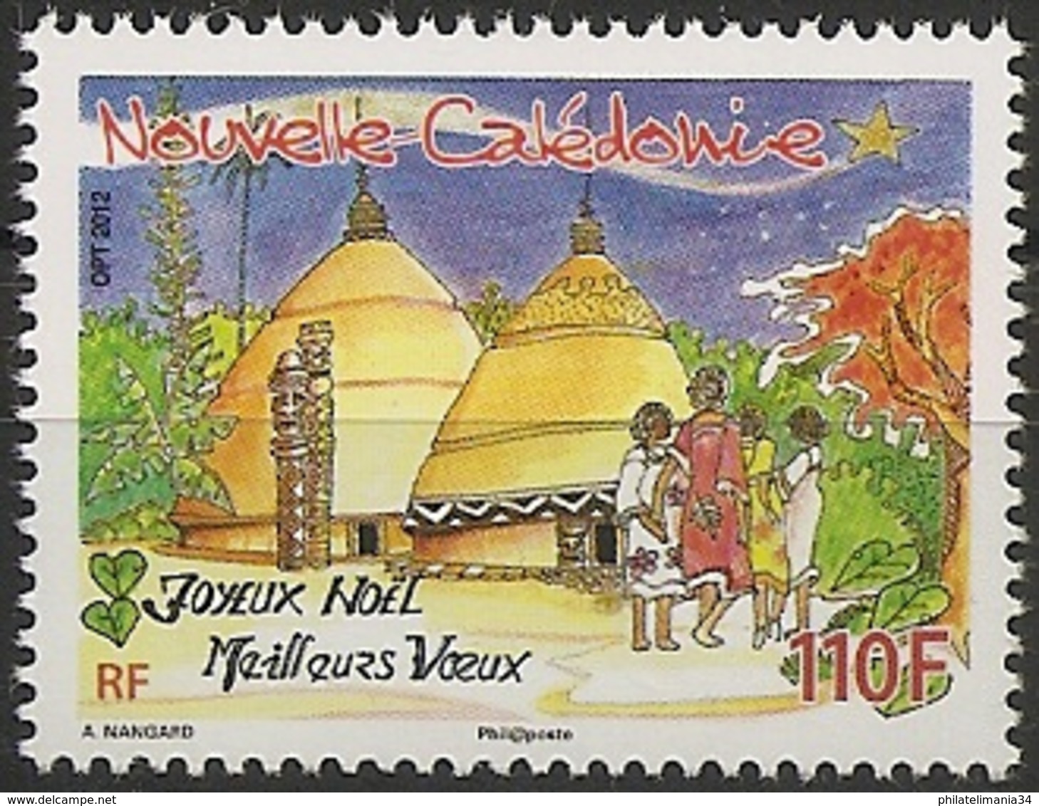 Nouvelle-Calédonie 2012 - Meilleurs Voeux 2013 - Unused Stamps