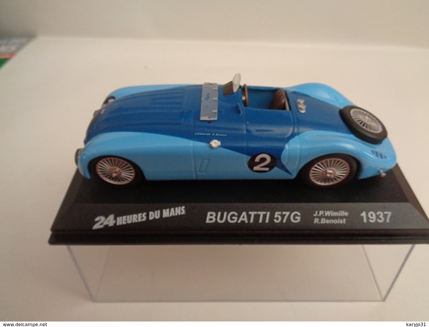 BUGATTI 57G .Vainqueur 24 H Du Mans 1937 . # 2  J-P Wimille,R.Benoist   1/43 -Altaya - Other & Unclassified