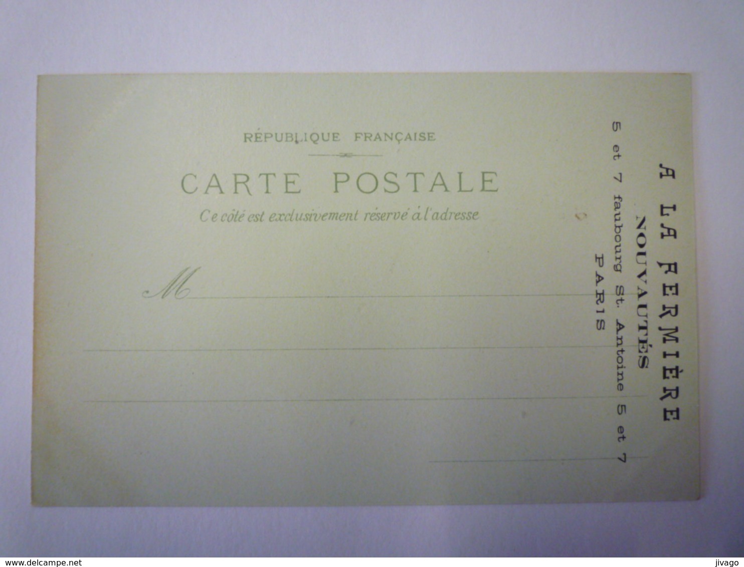 PARIS  EXPO De 1900  :  PALAIS Des  ETATS-UNIS  (Carte  PUB  "A La Fermière")  X - Expositions