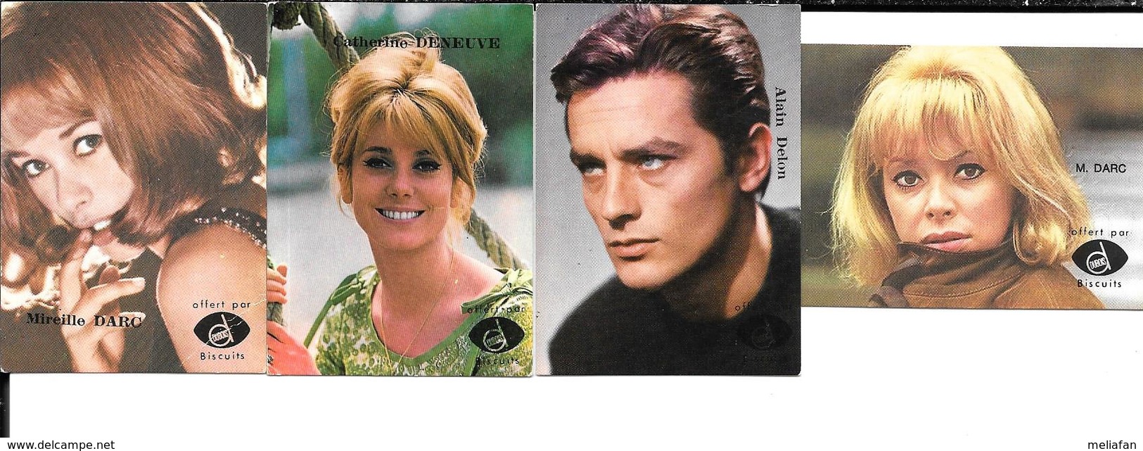 AF82 - IMAGES BISCUITS DUBOIS - ALAIN DELON - MIREILLE DARC - CATHERINE DENEUVE - Autres & Non Classés