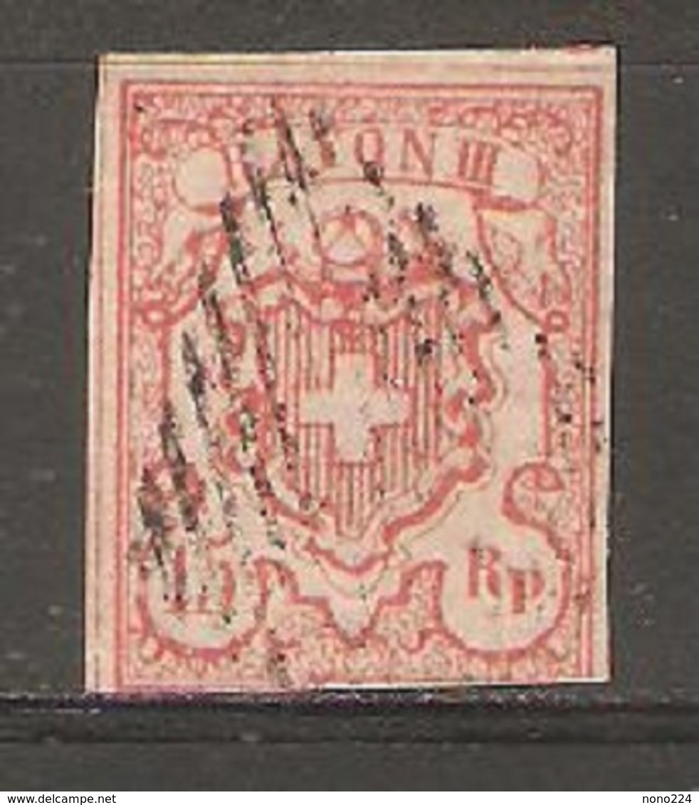 Timbre De 1852 ( Rayon III  ) - 1843-1852 Timbres Cantonaux Et  Fédéraux