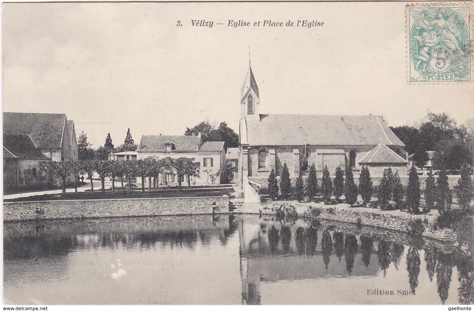 F78-071 VELIZY - EGLISE ET PLACE DE L'EGLISE - Velizy