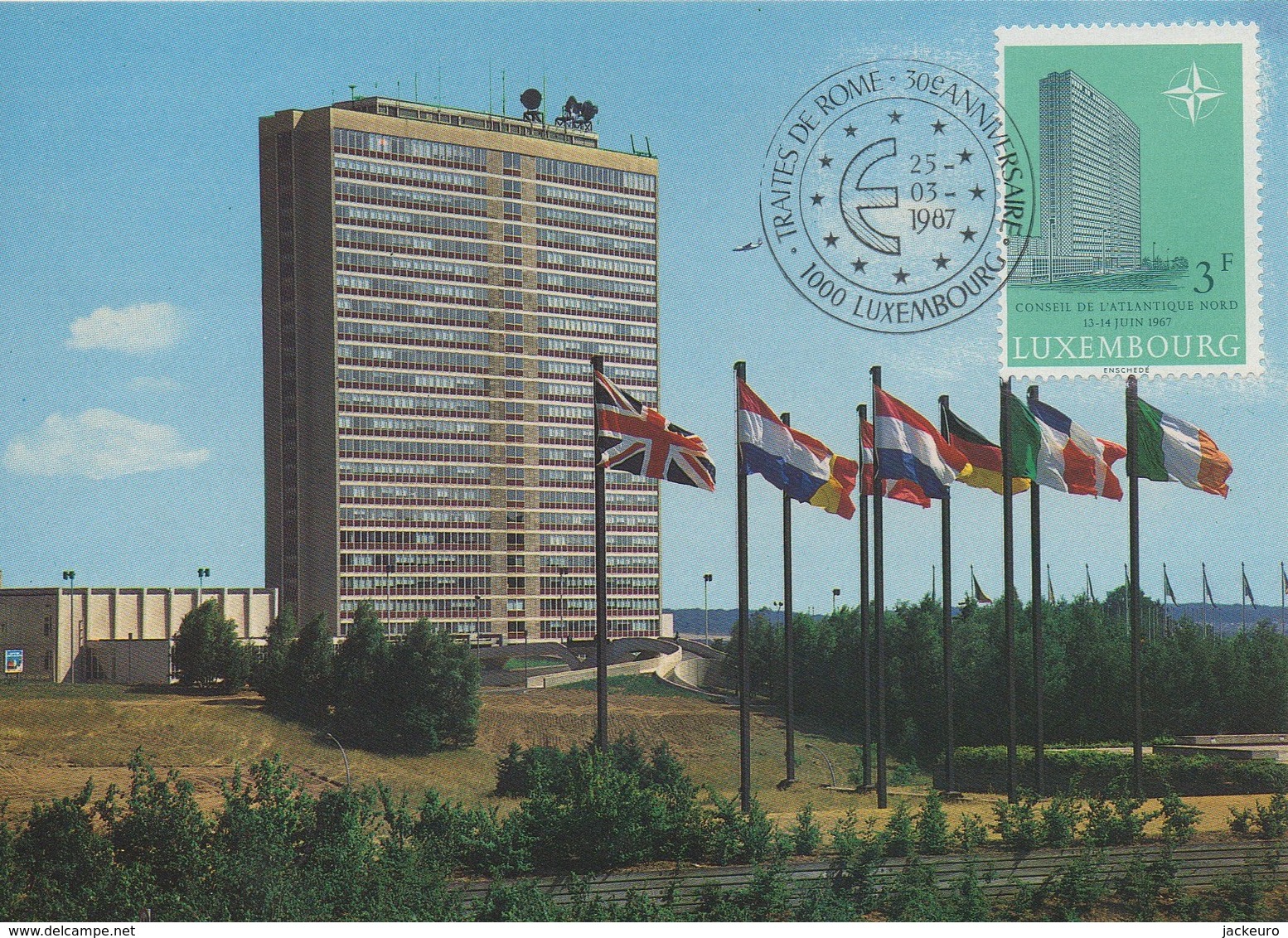 OT20  Carte Du Luxembourg 1987    OTAN  TTB - NATO