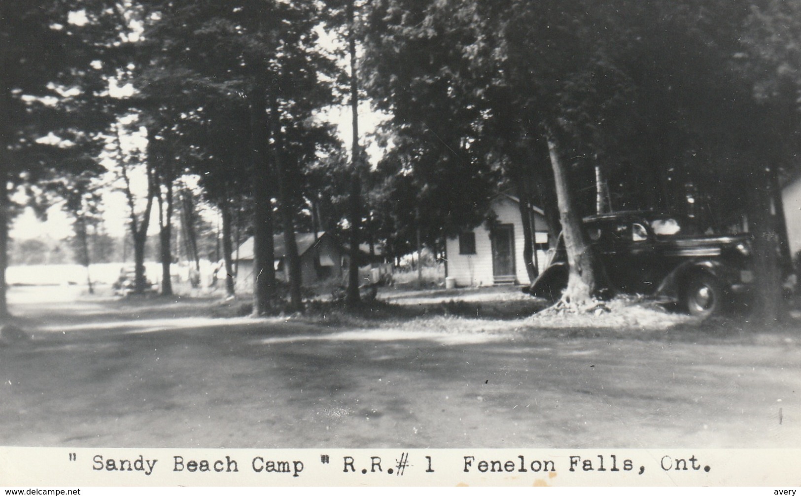 "Sandy Beach Camp" R. R. #1 Fenelon Falls, Ontario Real Photo Post Card - Autres & Non Classés