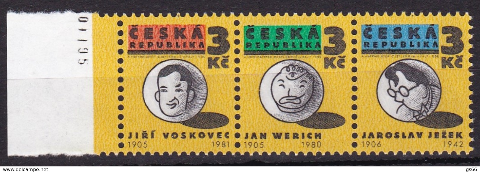 1995, Tschechische Republik, Ceska, 67/69, Gründer Des Freien Theaters. MNH ** - Ungebraucht