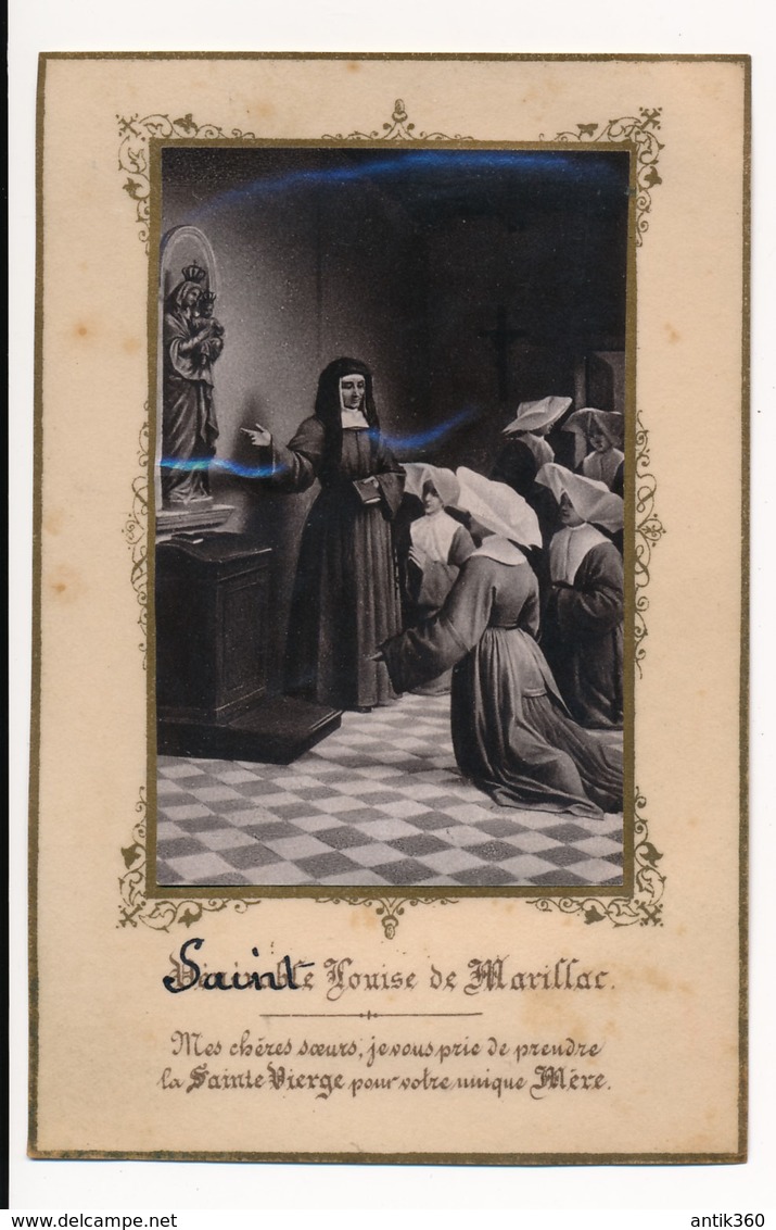 Image Pieuse Sainte Louise De Marillac - Photo Sur Celluloïd -  Holy Card - Images Religieuses
