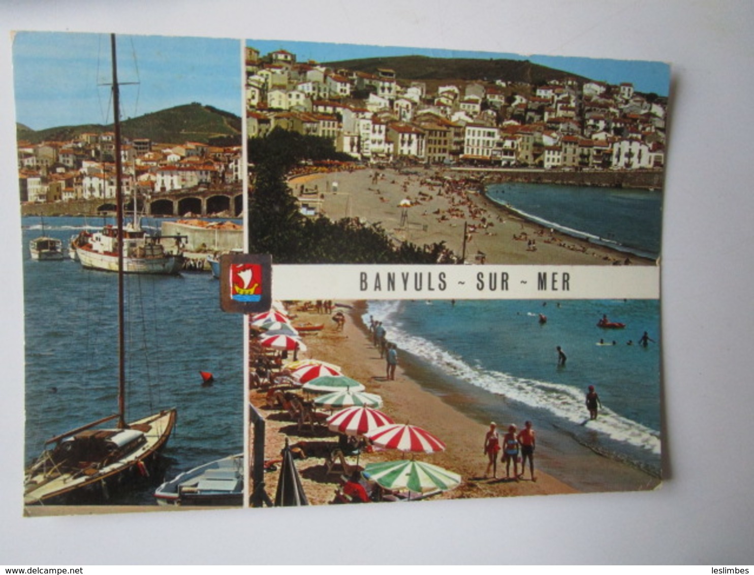 Banyuls Sur Mer. Vues Du Port De Plaisance Et De La Plage. Dino 1265E Postmarked 1978. - Banyuls Sur Mer