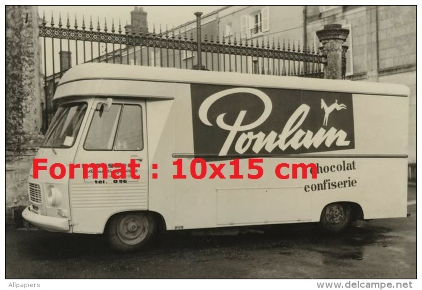 Reproduction D'une Photographie D'un Véhicule Publicitaire Peugeot Pour Poulain Chocolat Confiserie - Other & Unclassified