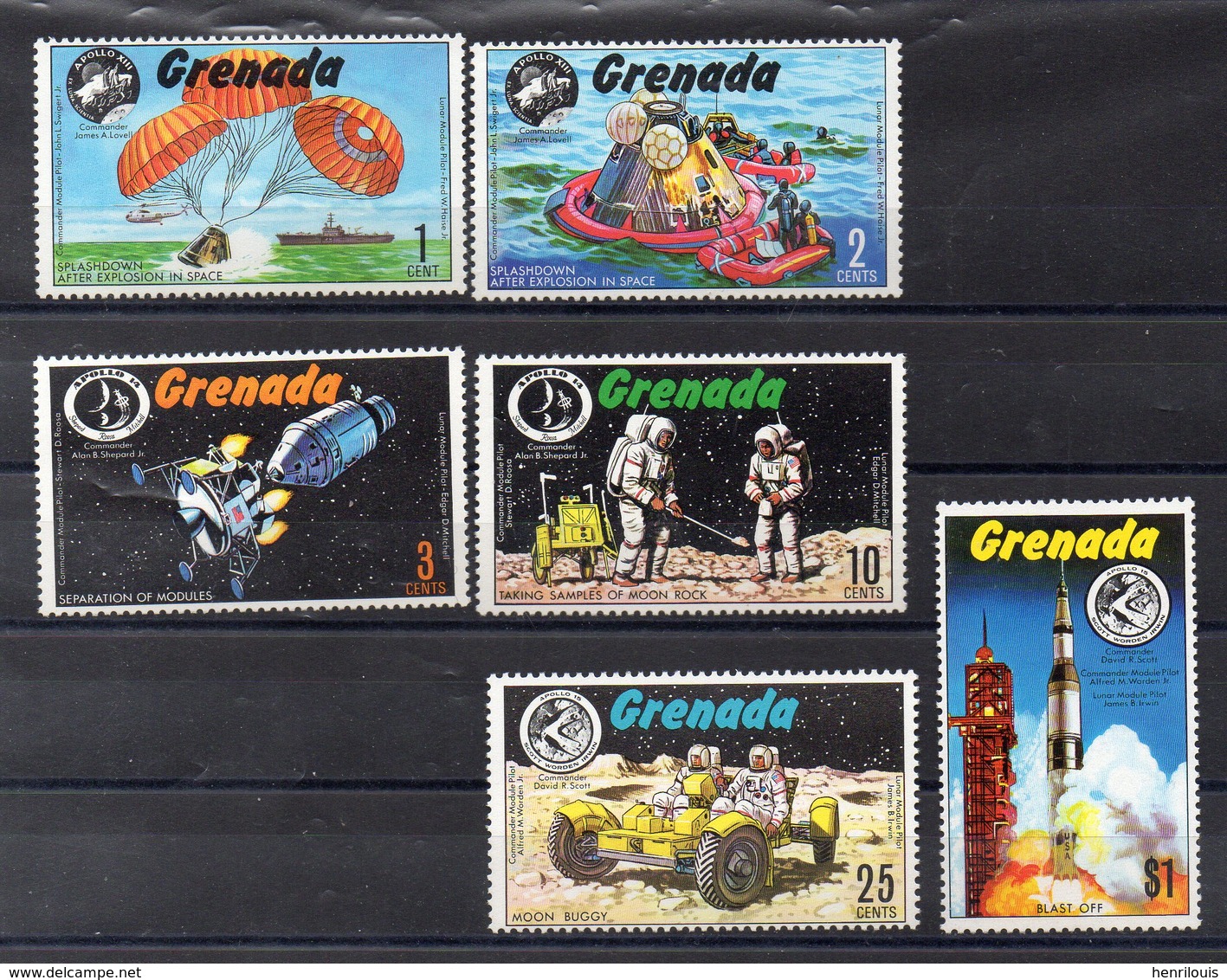 GRENADE   Timbres Neufs ** De 1971  ( Ref 56A ) Espace  Apollo - Grenade (1974-...)