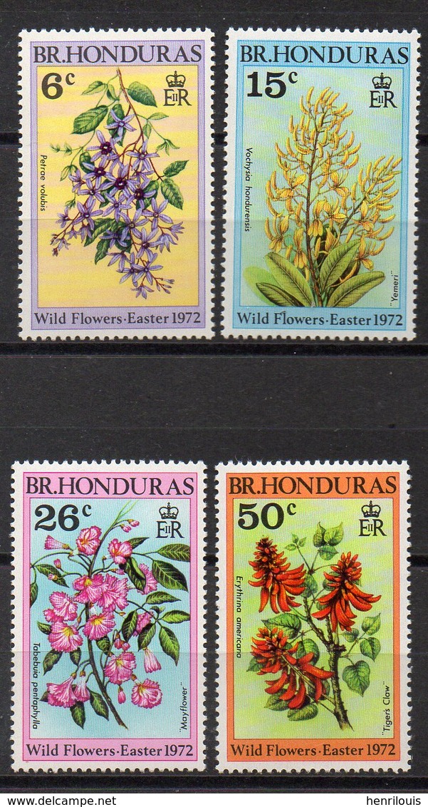 HONDURAS   Timbres Neufs ** De 1972  ( Ref 56B ) Fleurs - Pâques - Honduras