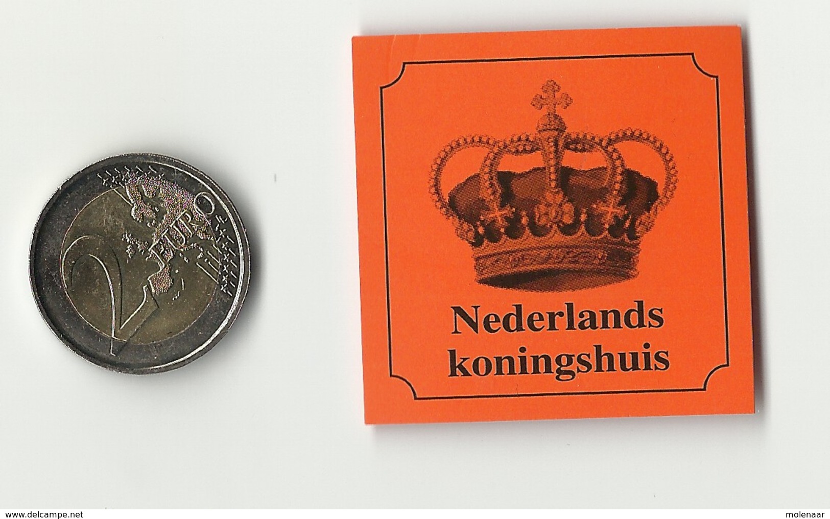 Nederland 2 € UNC Met Emaiile Portret Willem Alexander (0002) - Mint Sets & Proof Sets