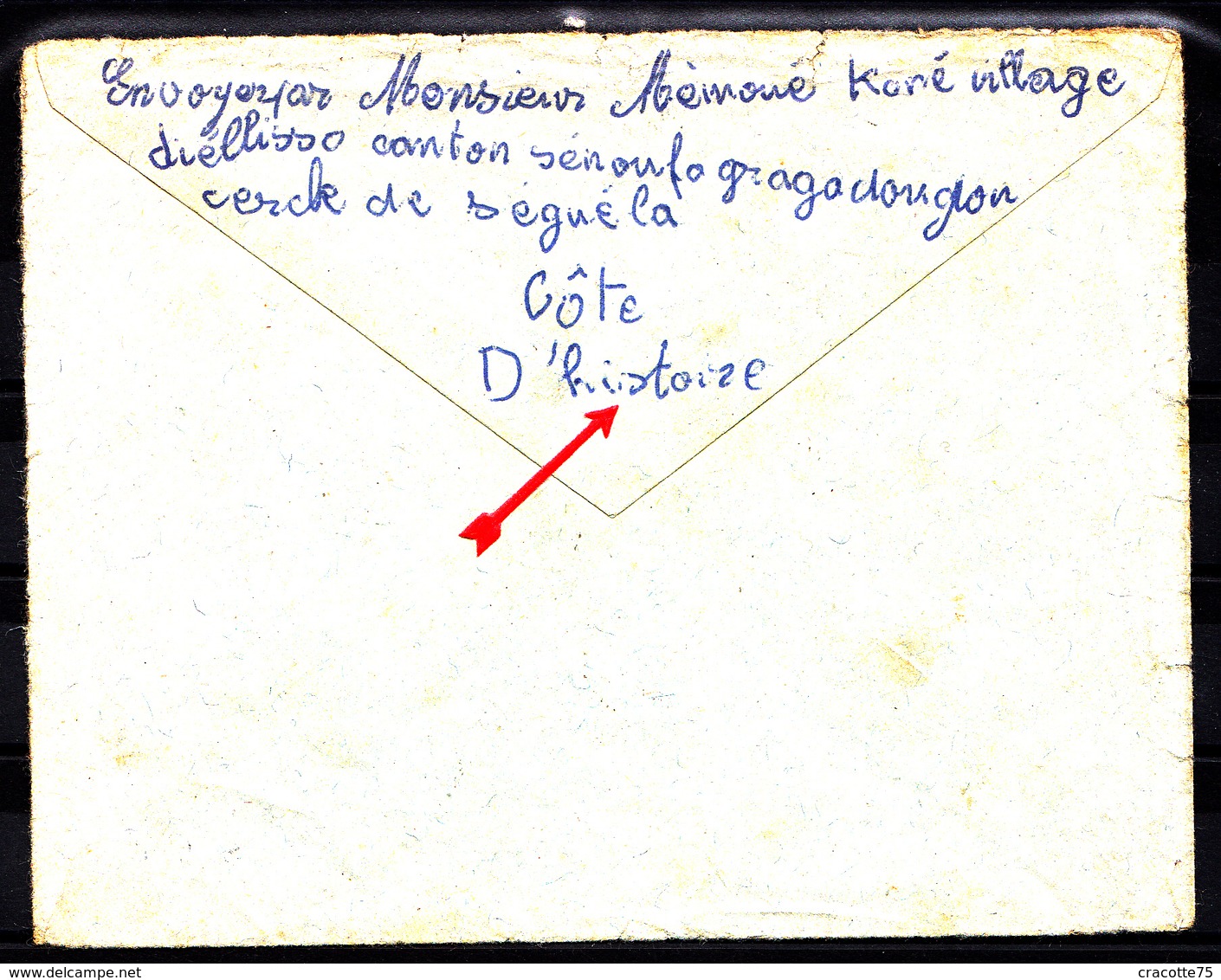 COTE D'IVOIRE - COURRIER DE SEGUELA. " Cote D'Histoire " à MAINTENON  " Eure...".5.12.60. - Costa De Marfil (1960-...)