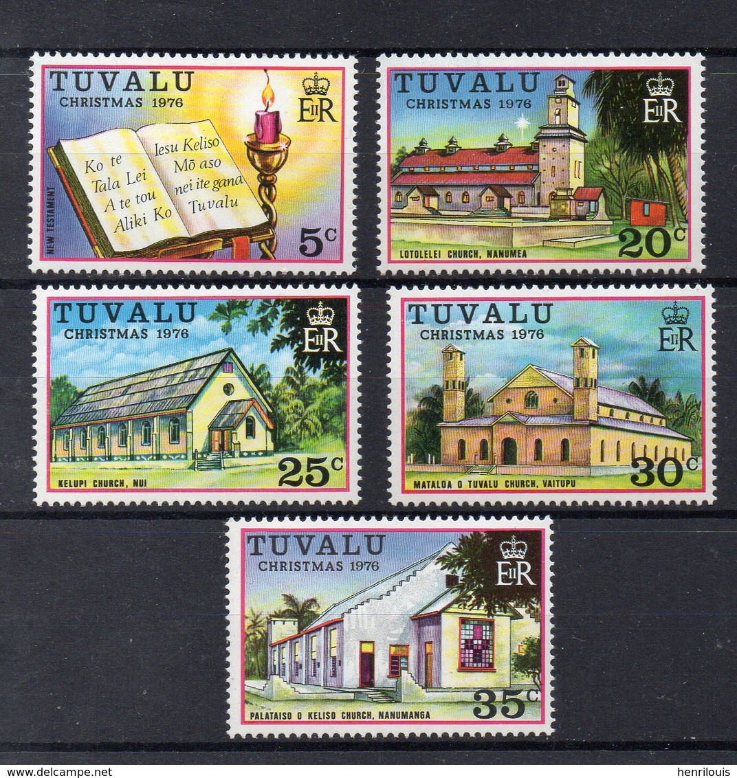 TUVALU   Timbres Neufs ** De 1976  ( Ref 58A )   Noël - Tuvalu