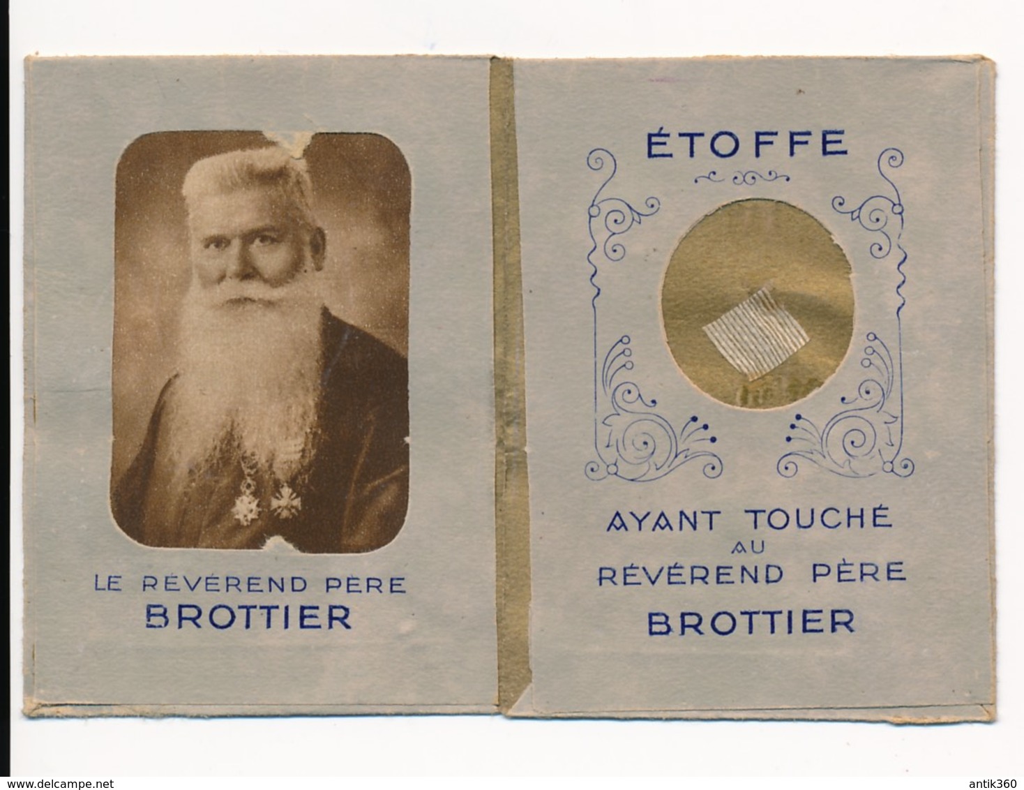 Image Pieuse Reliques Révérend Père Brottier Reliquaire - Holy Card - Devotion Images