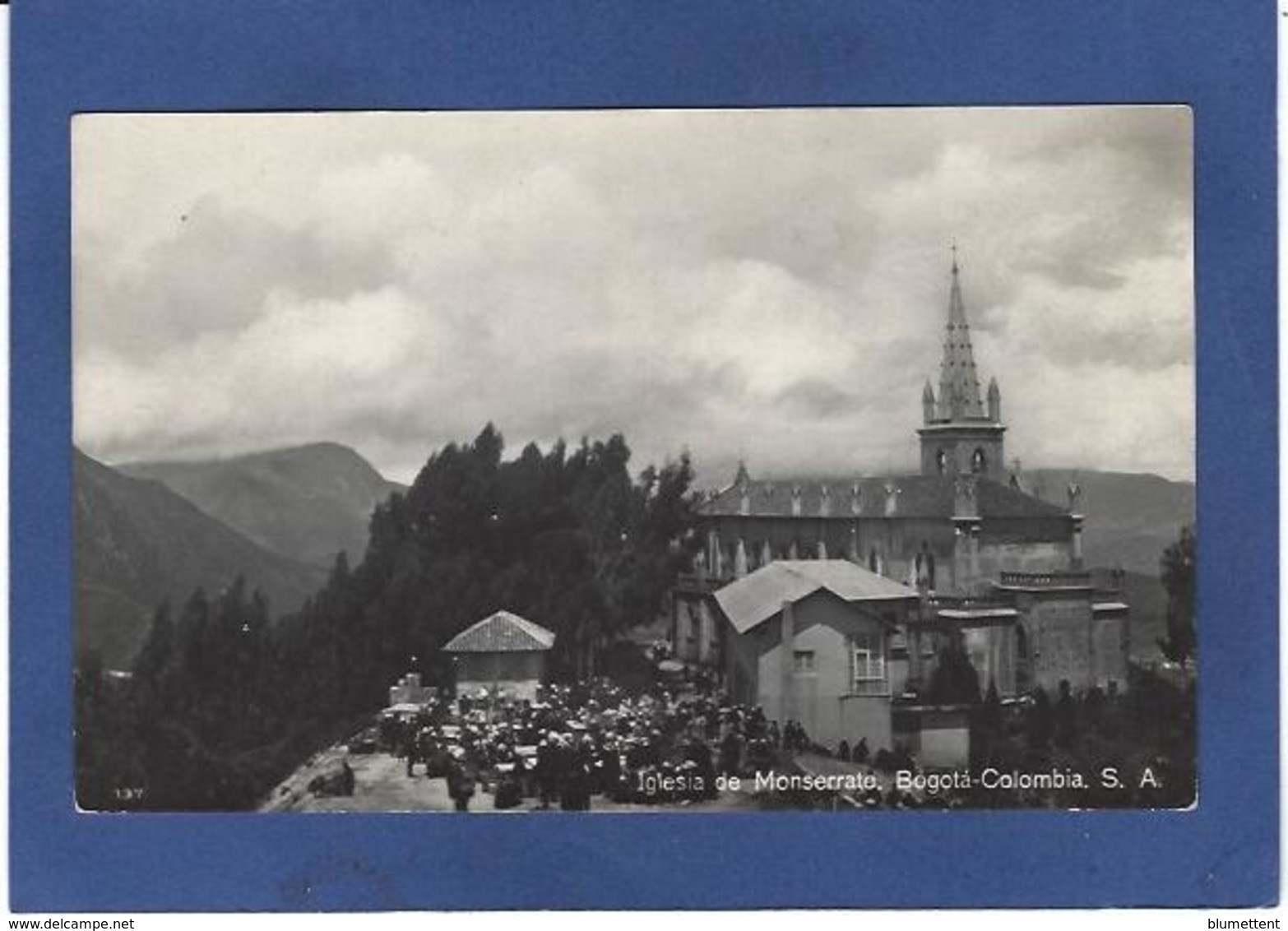 CPA Colombie Colombia écrite Cachet Bogota Carte Photo RPPC - Kolumbien