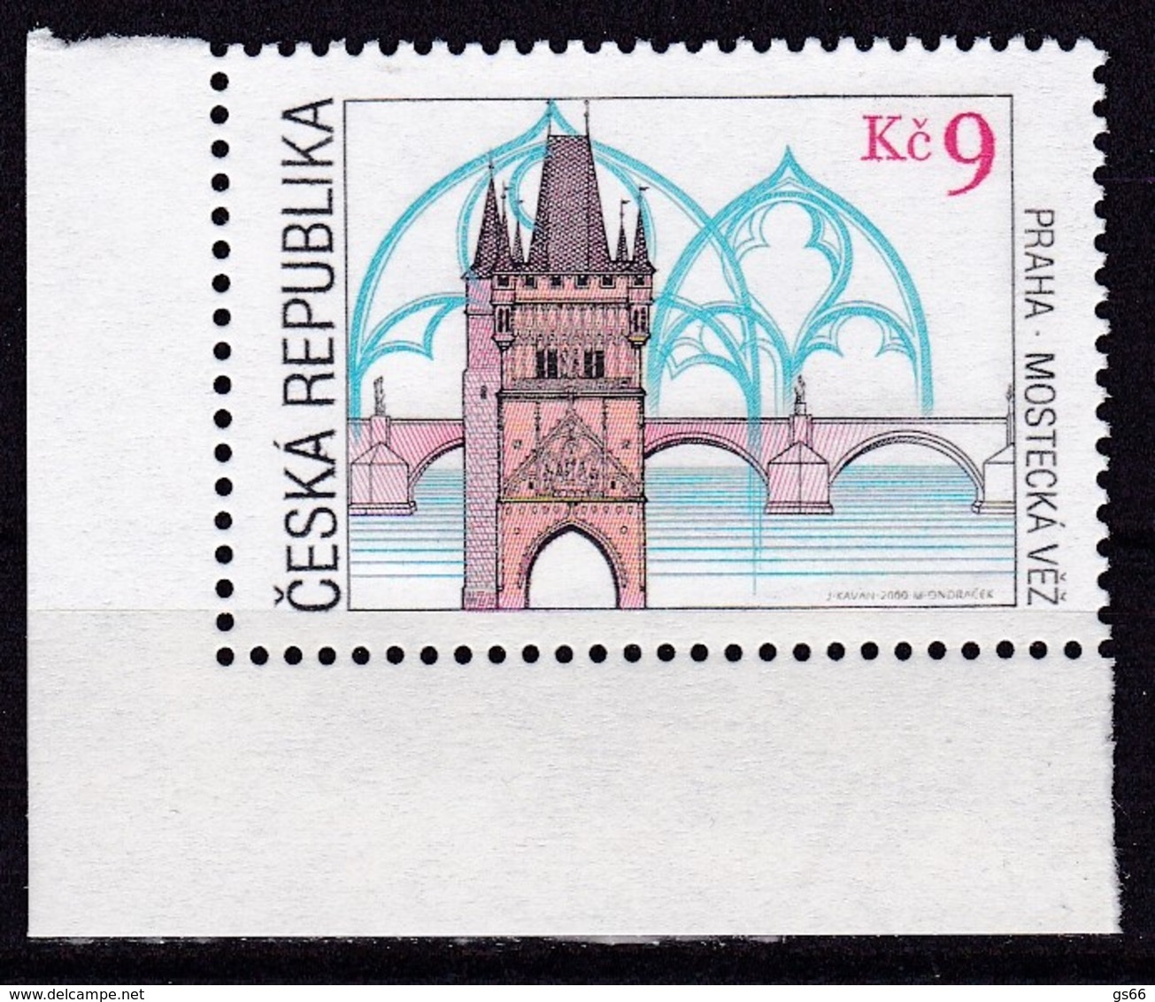 2000, Tschechische Republik, Ceska, 264, Königsweg In Prag: Brückenturm Der Karlsbrücke  MNH ** - Ungebraucht