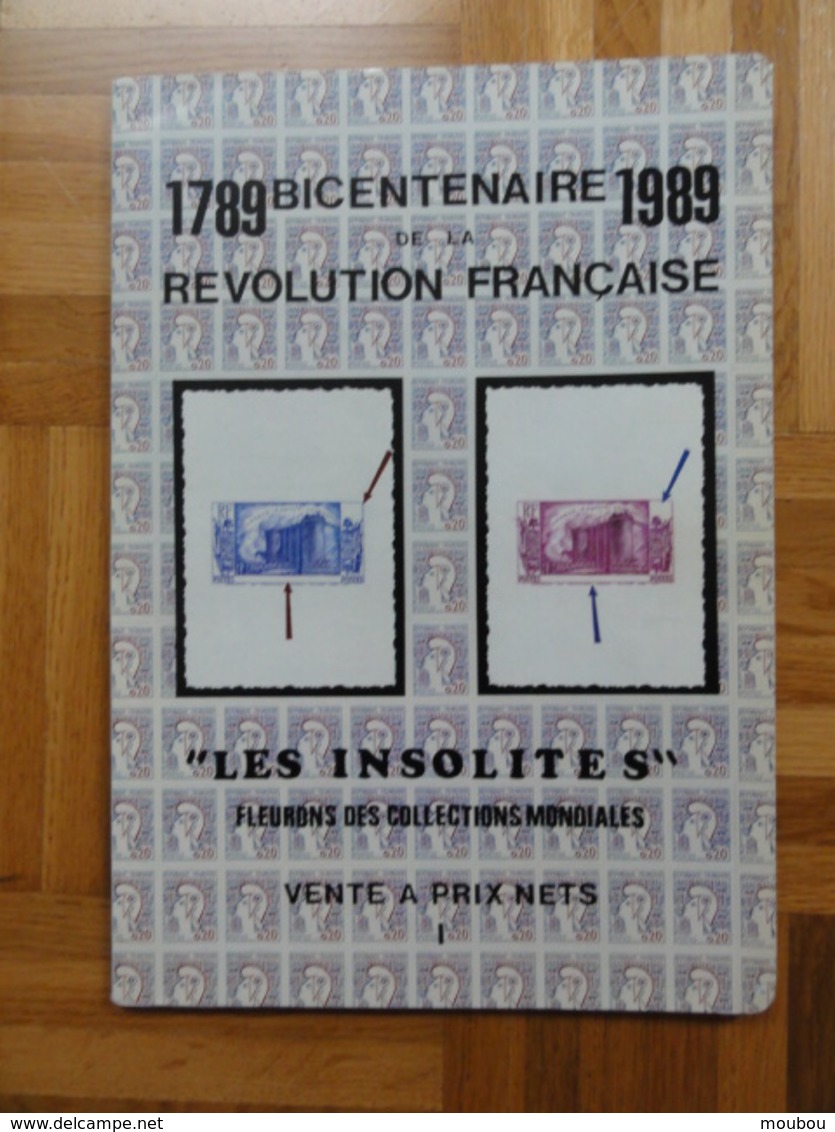 Catalogue Behr : "les Insolites " - 1989 - Publié à L'occasion Du Bicentenaire De La Révolution - Cataloghi Di Case D'aste