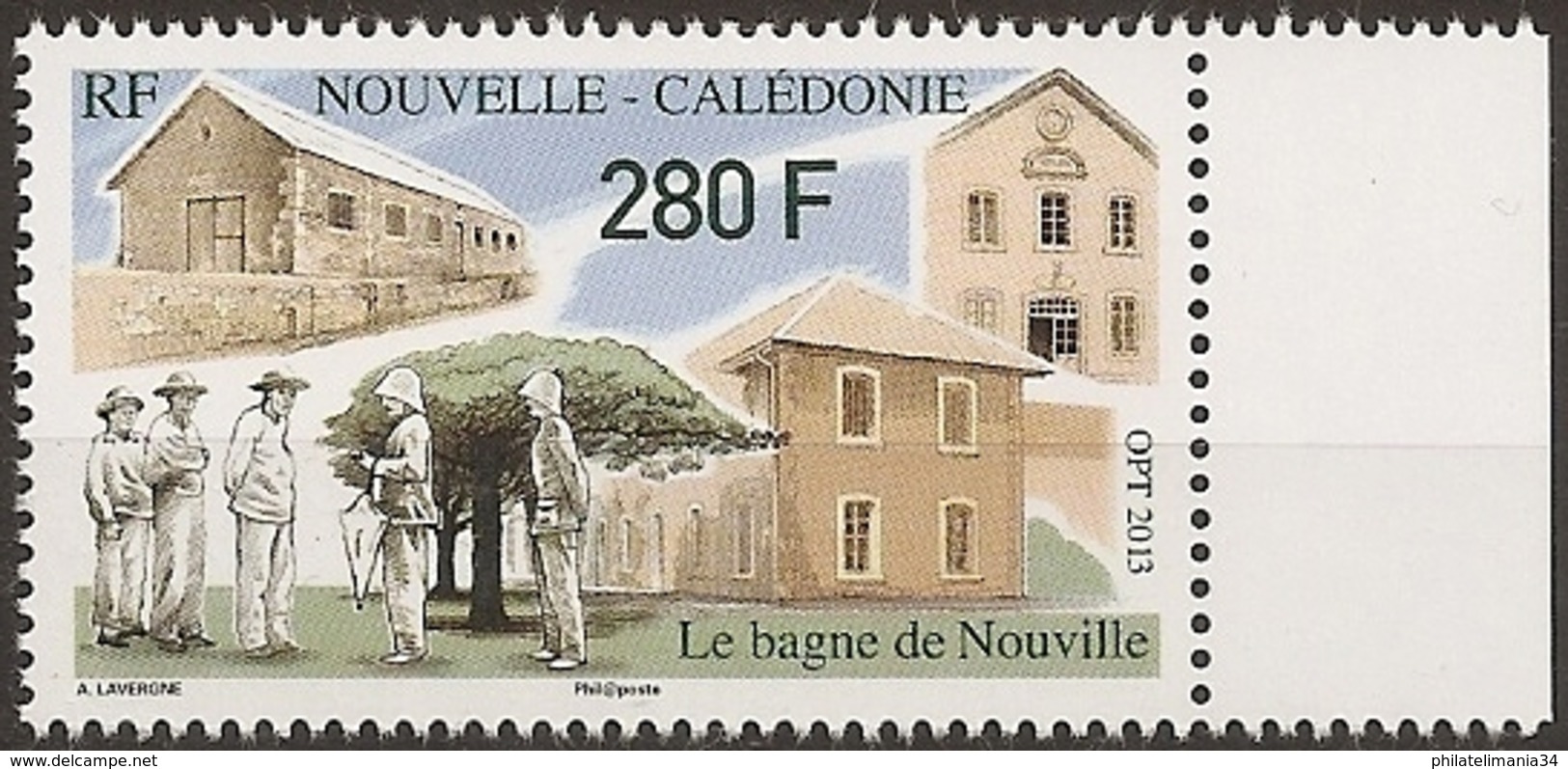 Nouvelle-Calédonie 2013 - Le Bagne : Nouville - Unused Stamps
