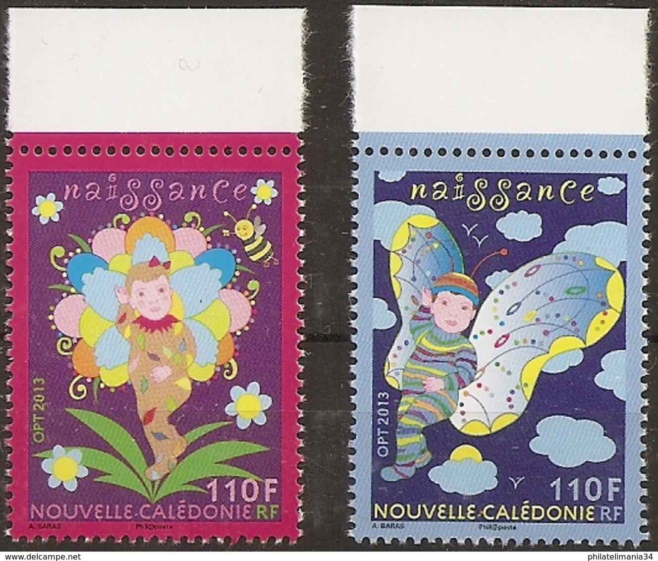 Nouvelle-Calédonie 2013 - Série Naissance - Unused Stamps