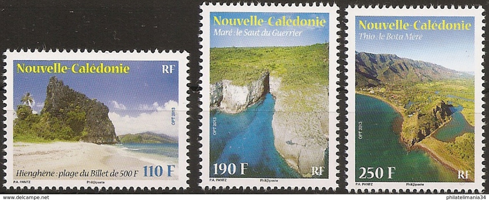 Nouvelle-Calédonie 2013 - Série Paysages (3v) - Unused Stamps