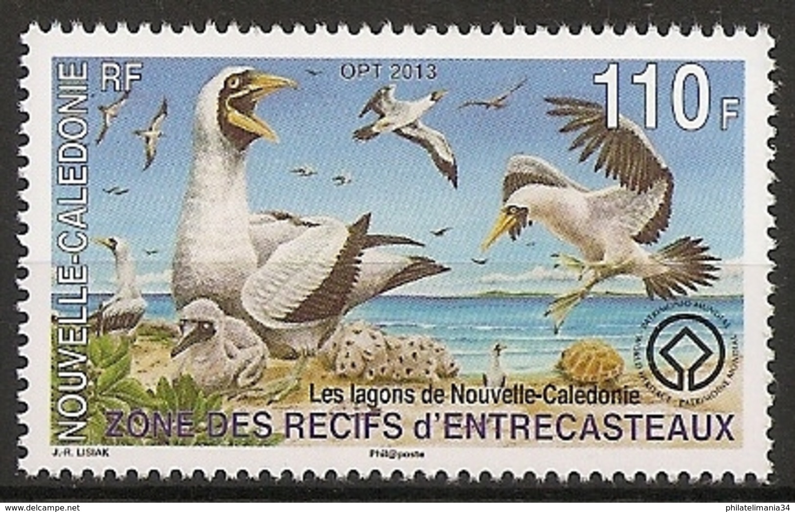 Nouvelle-Calédonie 2013 - Zone Des Récifs D'Entrecasteaux - Unused Stamps